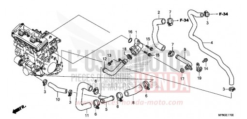TUYAU D'EAU CB1000RE de 2014